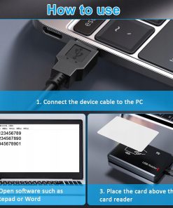 Alternative view of Czytnik RFID USB 125KHz 13.56MHz Dual Frequency EM4100 NFC
