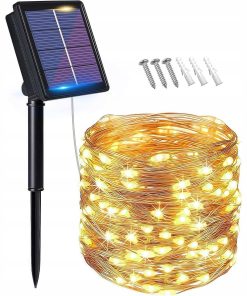 Lampki Solarne 100 LED 10m 8 Trybów Wodoodporne Ogrodowe