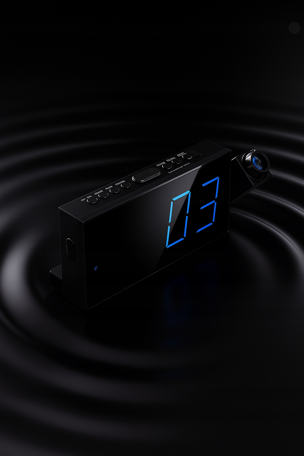 Budzik Projektorowy Z Funkcją 180° Do Sypialni LED USB - obrazek 10
