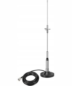 ANTENA SAMOCHODOWA BINGFU VHF UHF MAGNETYCZNA 5M DO RADIA CB HAM