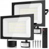 Reflektory LED 150 W z Czujnikiem Ruchu i Pilotem 2 szt. IP66 6500K