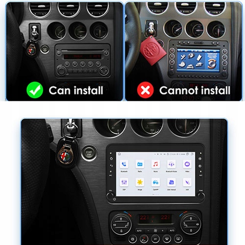 Radio 2 DIN Alfa Romeo 159 Brera Spider CarPlay Android 15 2+64GB - obrazek 10
