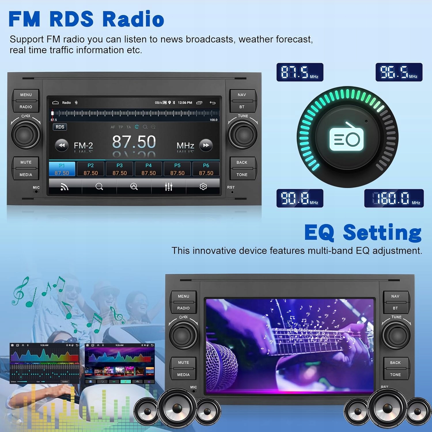 RADIO FORD FIESTA FOCUS MONDEO KUGA TRANSIT 4+64GB Android 13 CarPlay
