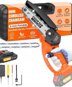 Mini Piła Łańcuchowa Akumulatorowa 6" 1 Bateria Walizka Zestaw