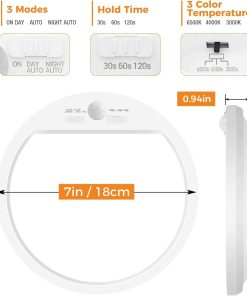 Lampa Sufitowa LED Z Czujnikiem Ruchu 15W 3 Barwy 1 szt. SLOCHI