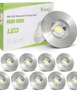 6x Reflektor LED Kimjo Do Zabudowy 6W 6000K IP44 Nikiel