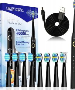 Szczoteczka Soniczna Seago 40000 Drgań 8 Końcówek USB