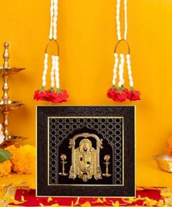 Alternative view of Obraz Lord Balaji Rama Złota Ramka MDF Szkło Hindu Decor