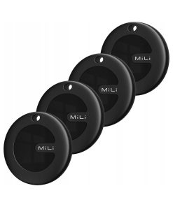 4x Lokalizator MiLi MiTag Czarny Find My IP65 Do Bagażu