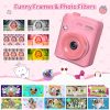 APARAT DLA DZIECI GOFUNLY Z DRUKARKĄ 1080P 32GB 3 ROLKI RÓŻOWY