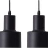 LAMPY WISZĄCE LOFT E27 CZARNE 120 CM ZESTAW 2 SZTUKI