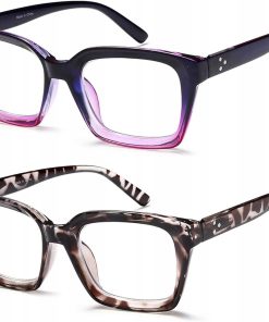 Alternative view of 2x Okulary Do Czytania Damskie +2.00 Filtr Niebieski Etui