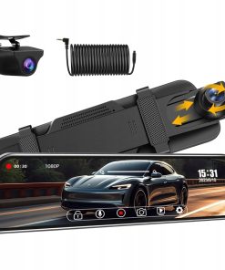 Vtopek Wideorejestrator Lusterko z Kamerą Cofania Dual 1080p 10" Ekran