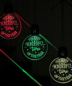 3x Lampka Dekoracyjna Świąteczna LED Akrylowa 7 Kolorów