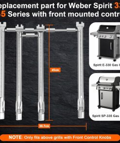 PALNIKI GFTIME DO WEBER SPIRIT E330 E335 69787 STAL 4SZT 45,3cm