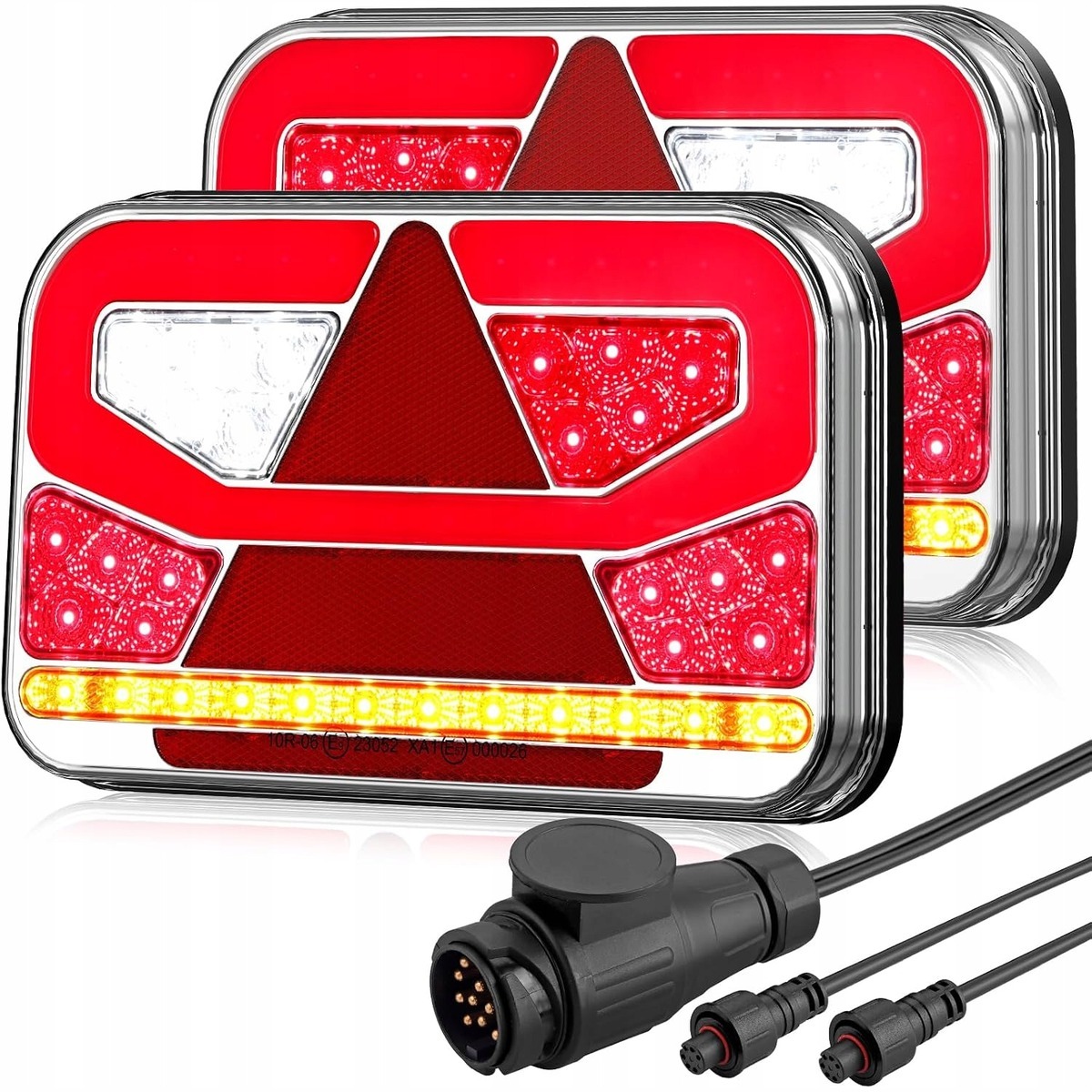 Tylne Światła LED Przyczepa 12-30V 60 Diod 6 Funkcji E9 E57
