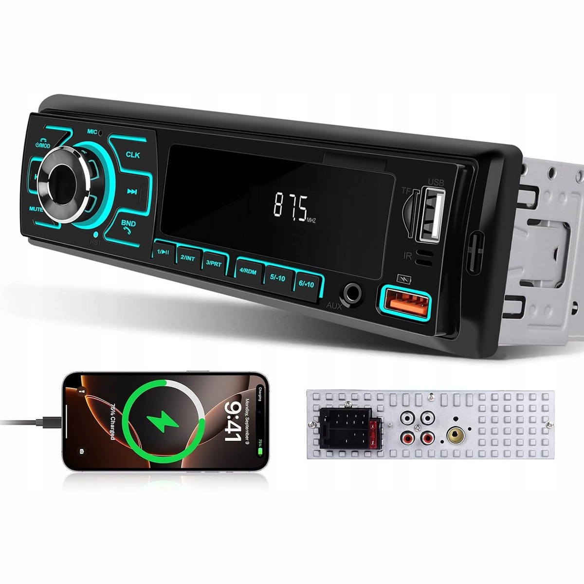 Radio Samochodowe RDS Bluetooth MP3 USB AUX FM AM