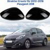 Nakładki na Lusterka Samochodowe Peugeot 208 2012-2019 2 Sztuki ABS