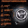 Reflektor E24 5,75 Cala DRL Hi Lo Do Simson S51 S50 Schwalbe KR51 2
