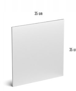 2x Lustro Kwadratowe 35x35 cm 2 mm + 30 Taśm Montażowych