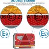 Tylne Światła LED do Przyczepy 12-30V 60 Diod 6 Funkcji E9 E57