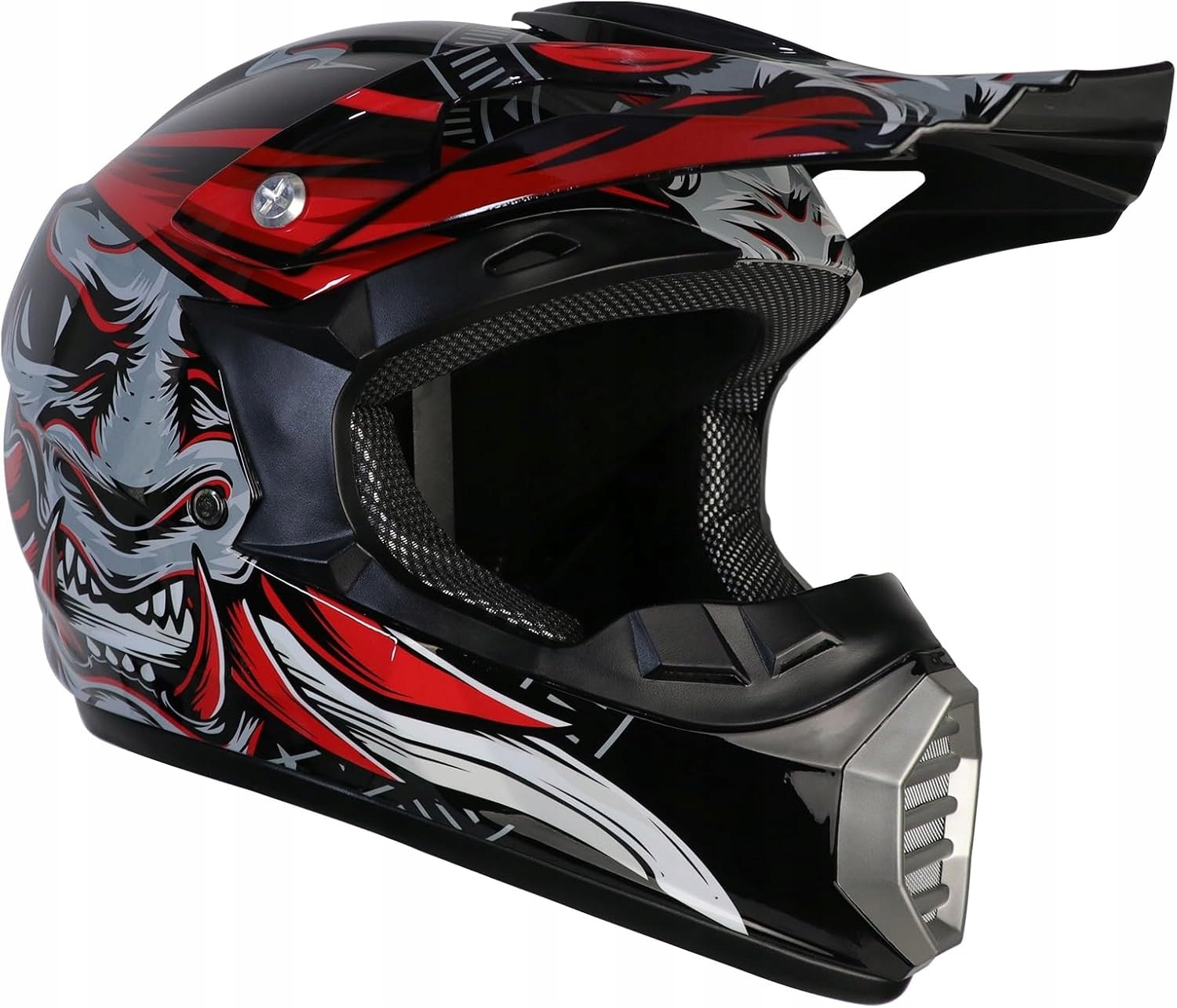 Kask Motocrossowy dla Dzieci z Rękawiczkami MTB Enduro Pełnotwarzowy roz S