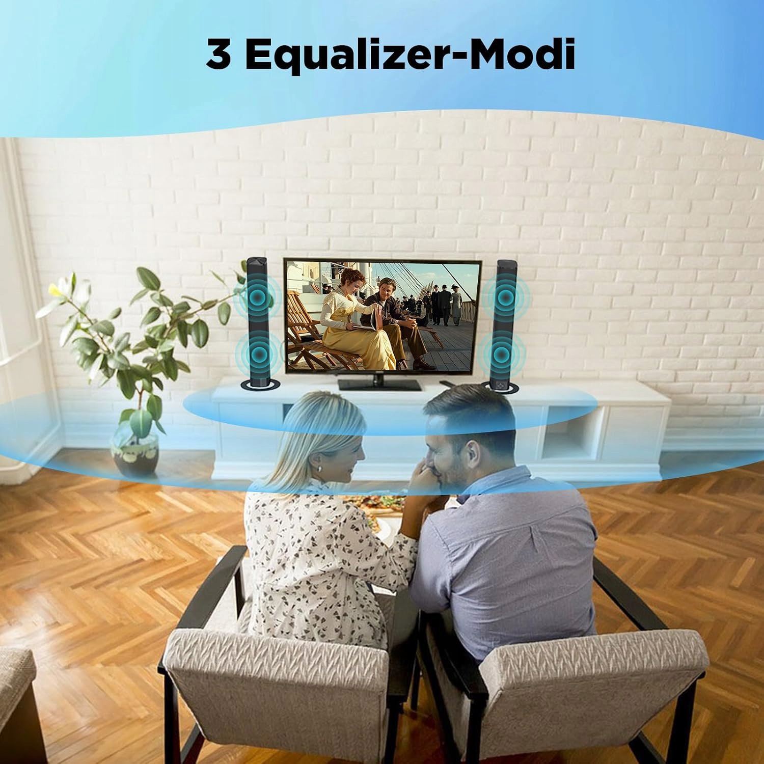 GarageRock Soundbar 2 w 1 Bluetooth 5.3 Dźwięk Przestrzenny