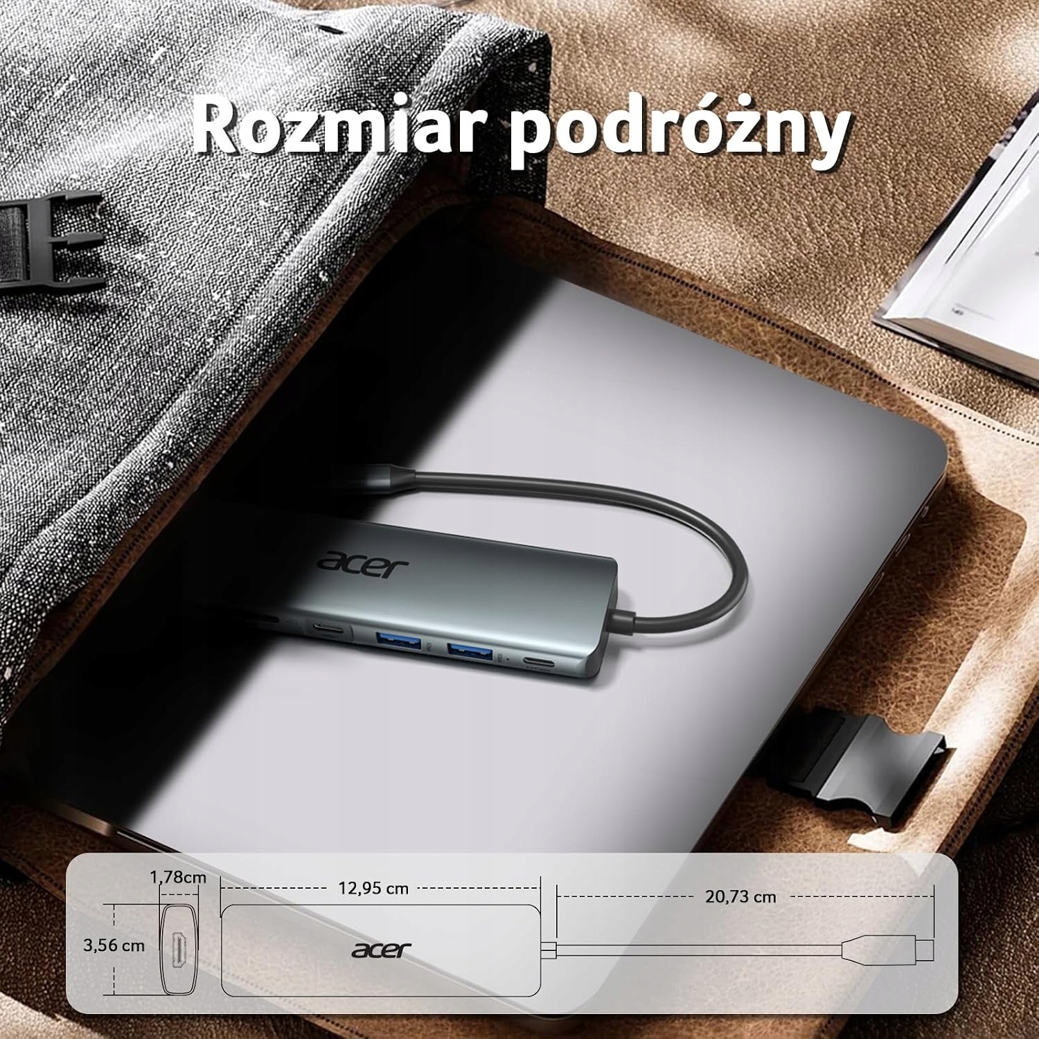 Acer Hub USB-C 7w1 4K HDMI 2xUSB 3.0 100W SD TF