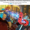 Gogle VR do Nintendo Switch OLED Z Regulowanymi Soczewkami Czerwone