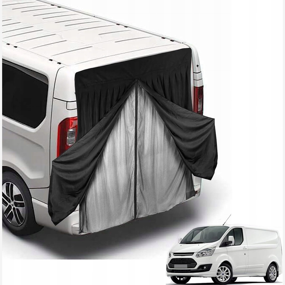 Moskitiera Ford Transit 135x145 Dwuwarstwowa Magnetyczna